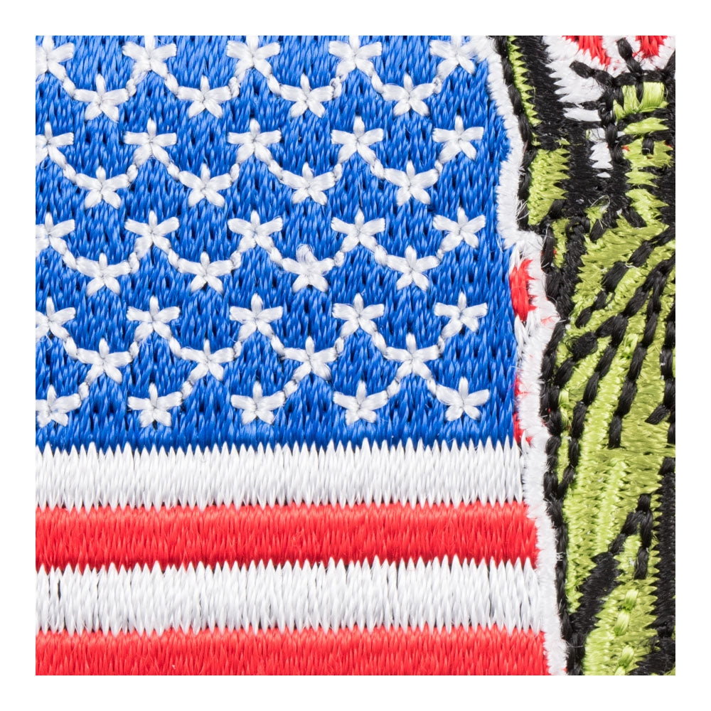 Lady Liberty American Flag Patch, Patriotic US Flag Patches — detail view 1