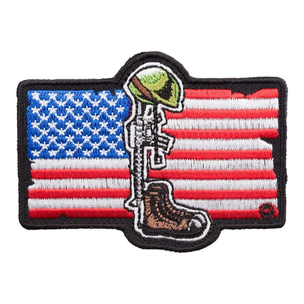 American Flag Fallen Soldier Patch, Fallen Heroes Patches — product image