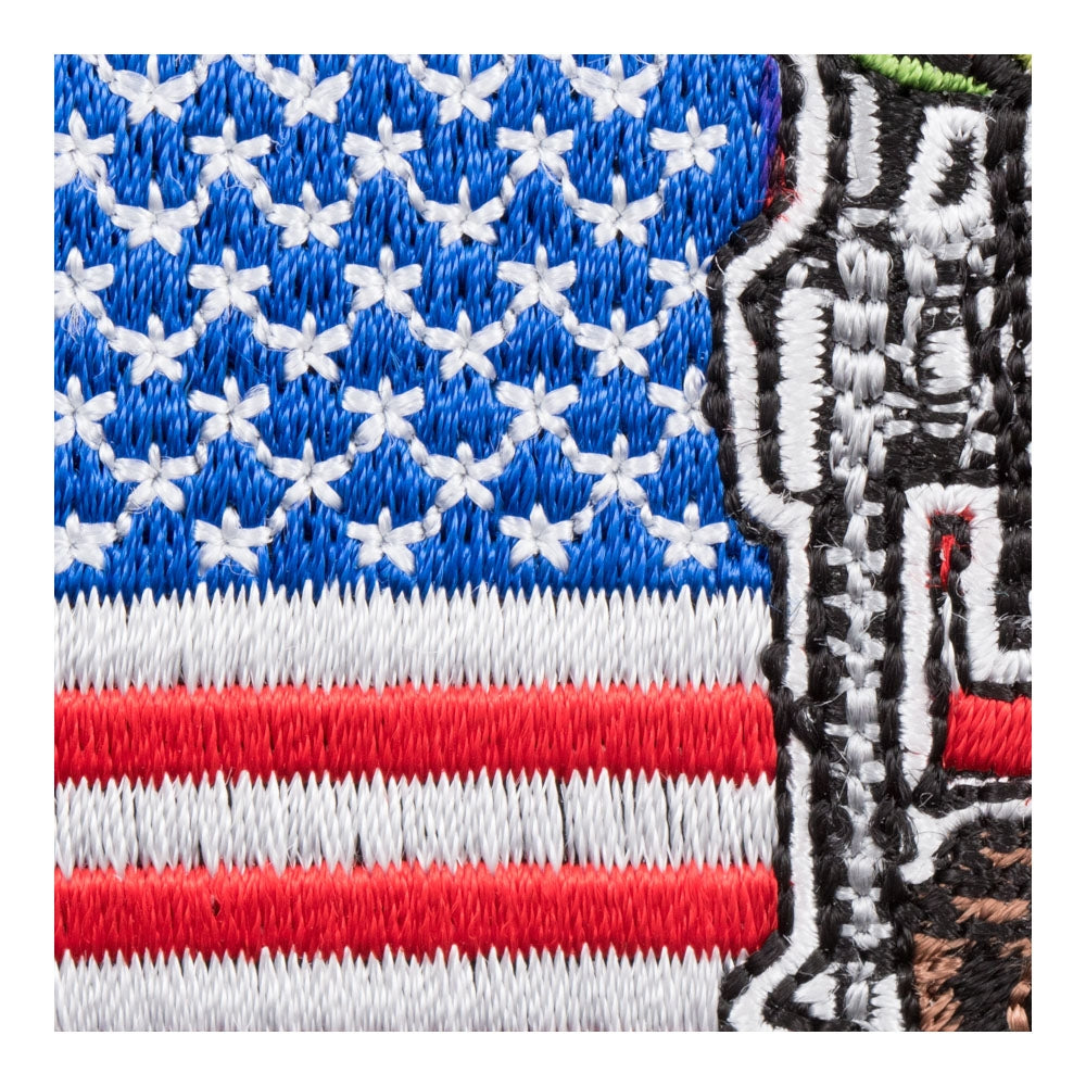 American Flag Fallen Soldier Patch, Fallen Heroes Patches — detail view 1