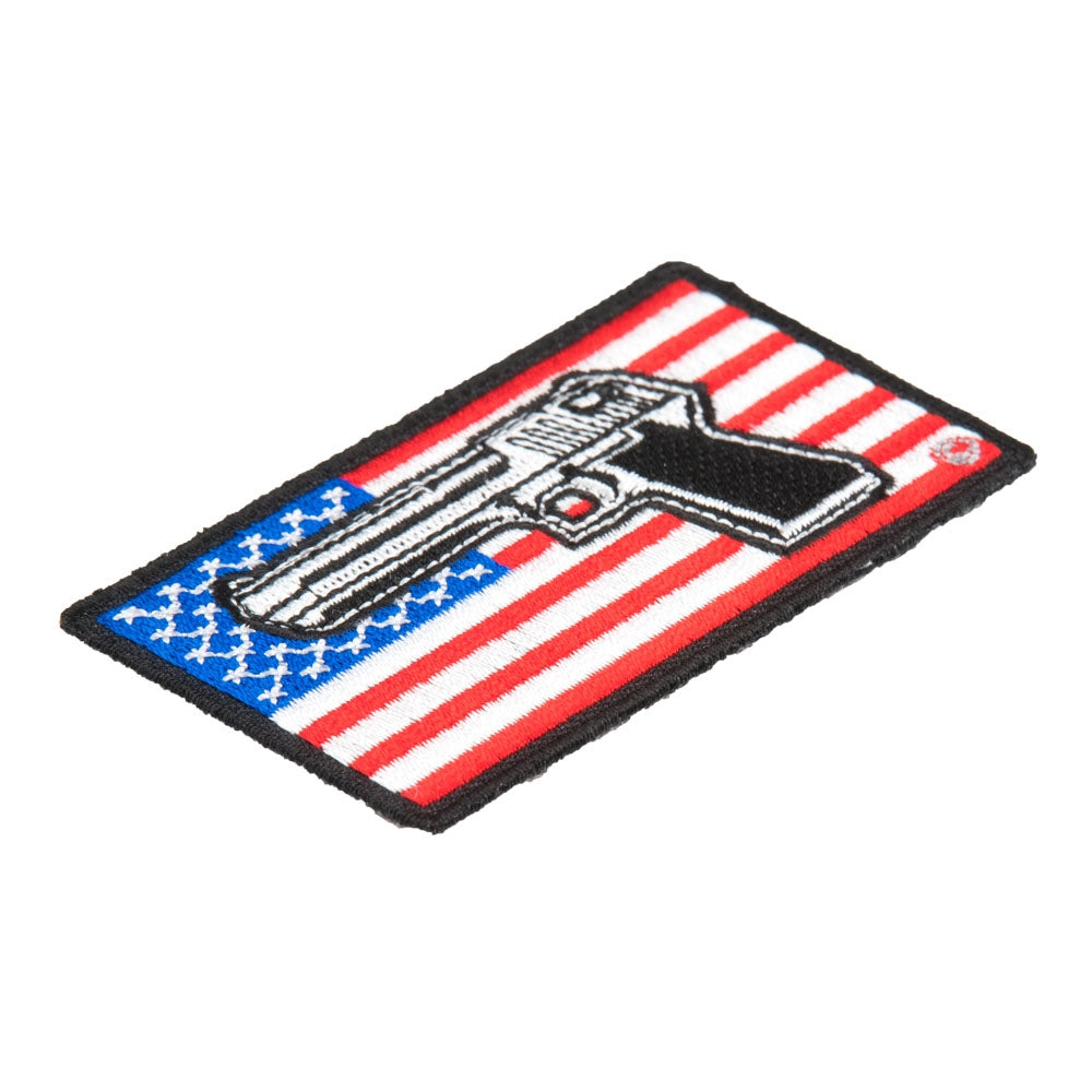 American Flag Pistol Patch, Patriotic US Flag Patches — detail view 1