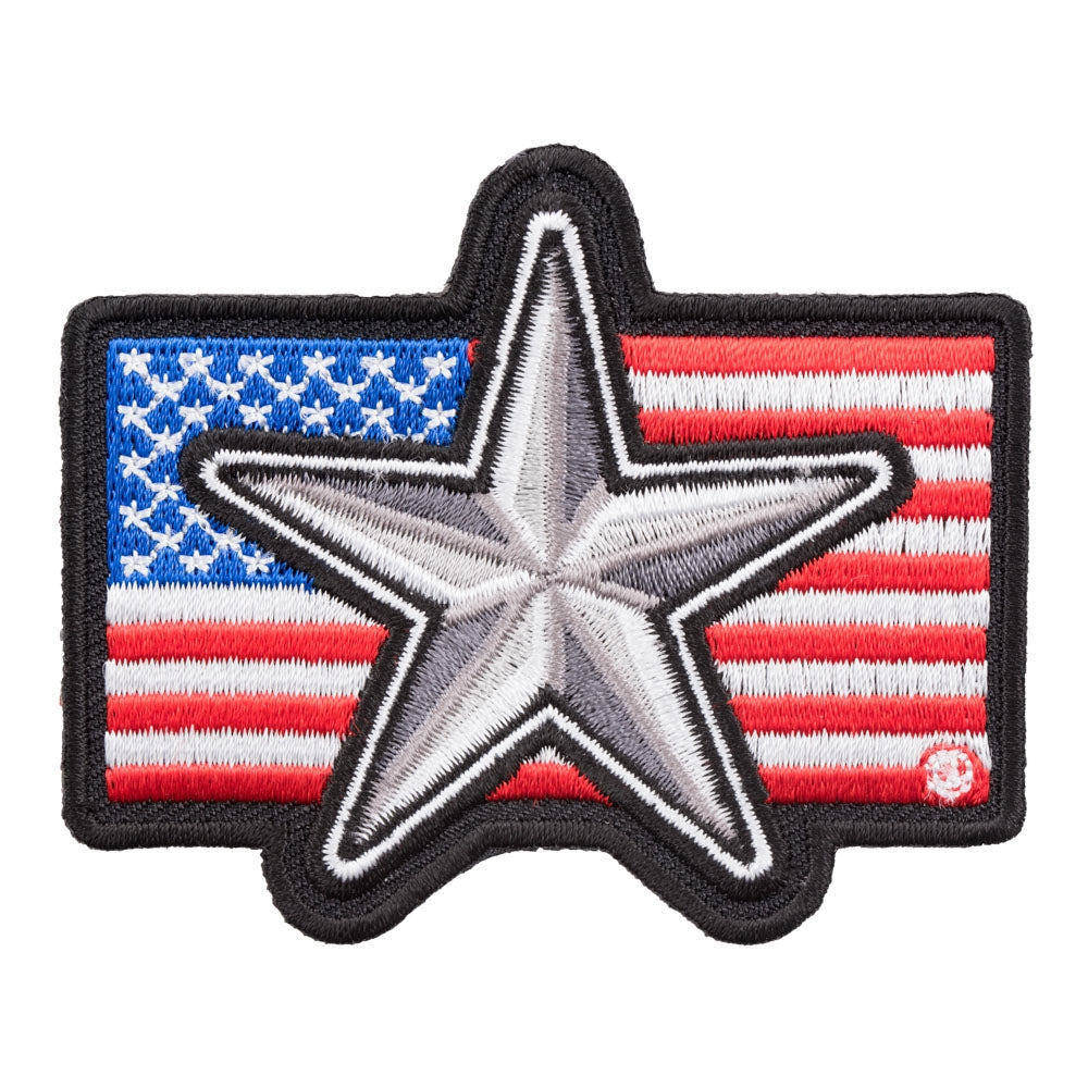 American Flag Subdued Nautical Star Patch, US Flag Patches — product image