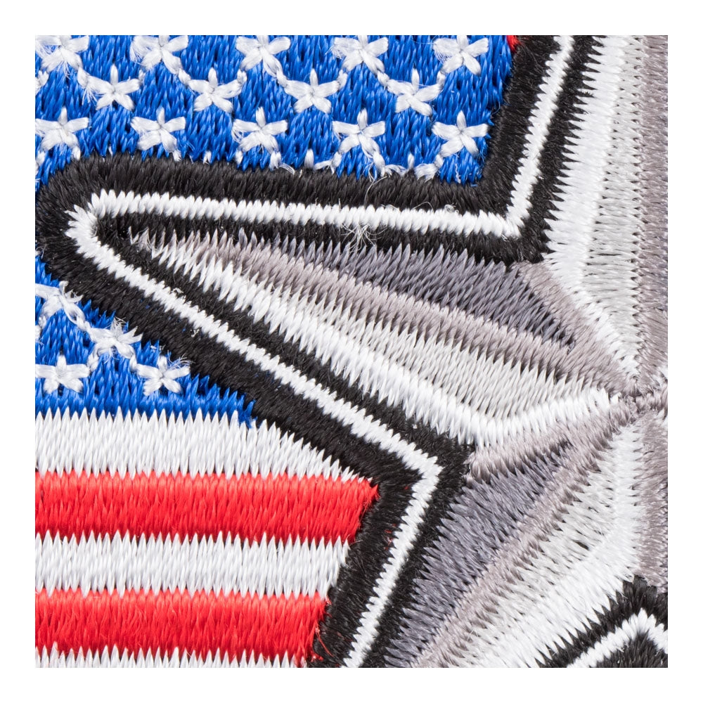 American Flag Subdued Nautical Star Patch, US Flag Patches — detail view 1