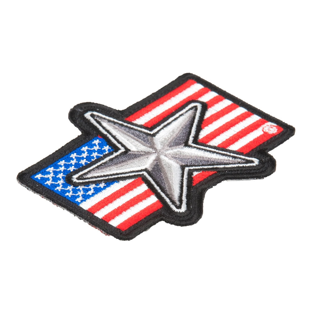 American Flag Subdued Nautical Star Patch, US Flag Patches — detail view 2