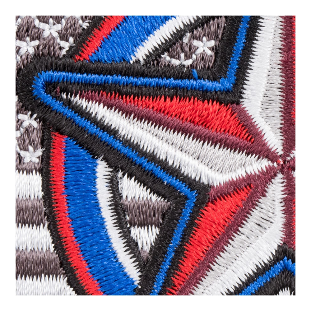 Subdued American Flag Lone Star Patch, US Flag Patches — detail view 1
