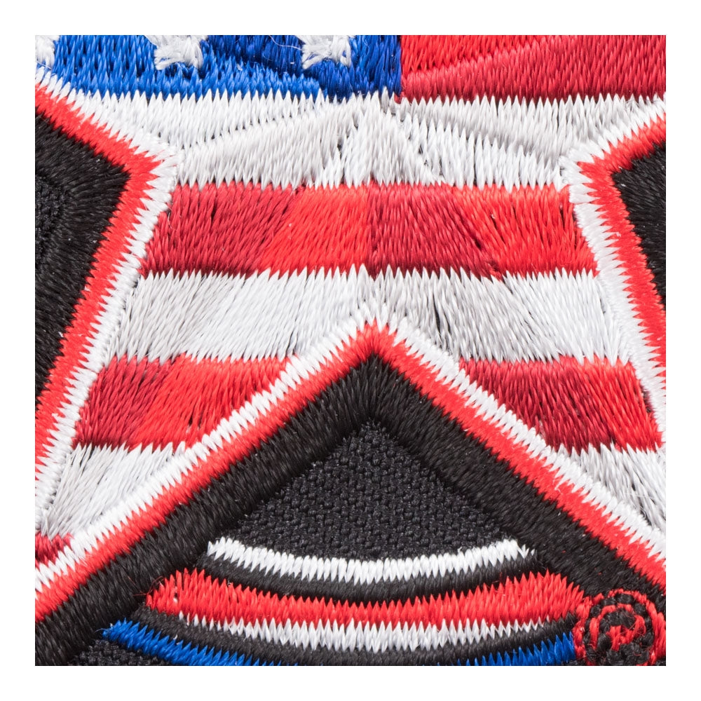 Lone Star American Flag Pattern Patch, Patriotic US Flag Patches — detail view 1