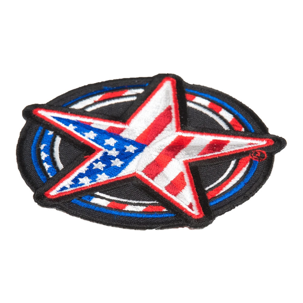 Lone Star American Flag Pattern Patch, Patriotic US Flag Patches — detail view 2