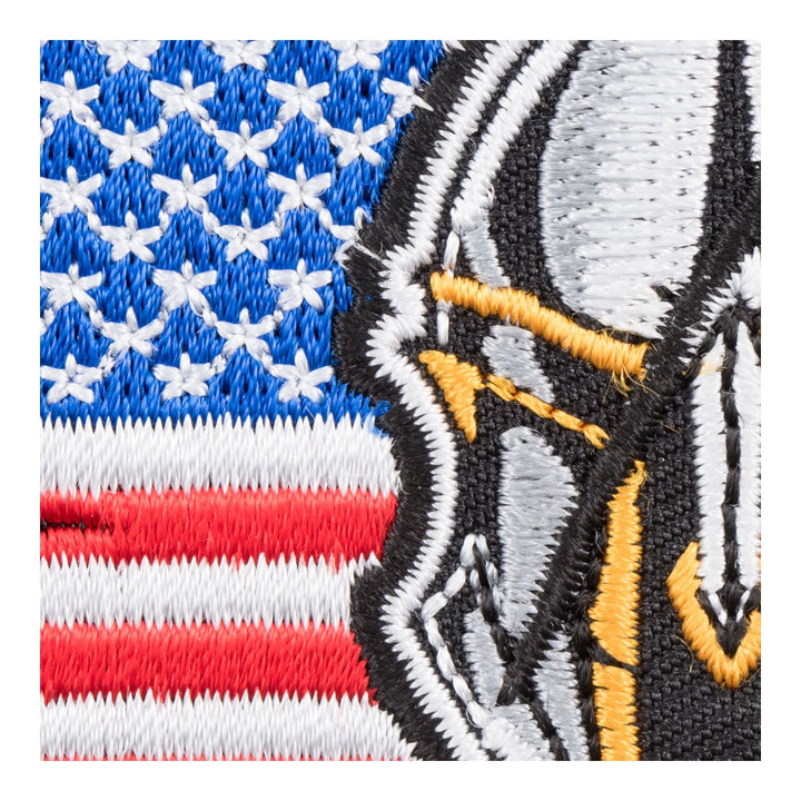 American Flag Spartan Helmet Patch, Malone Labe Patches — detail view 1