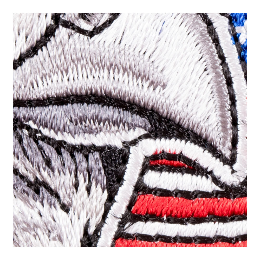 Waving American Flag Eagle Patch, Patriotic US Flag Patches — detail view 1