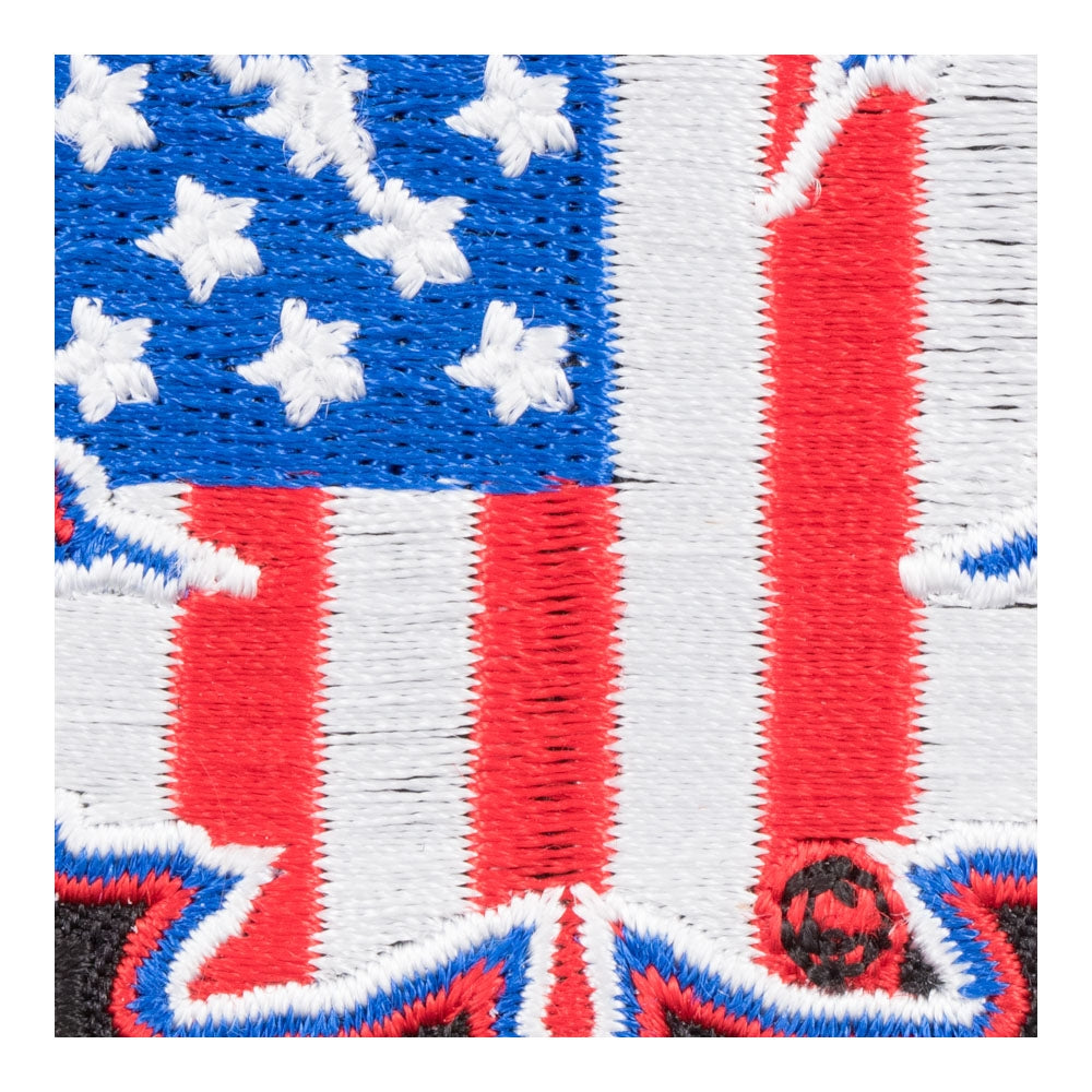 American Flag Marijuana Leaf Patch, US Flag Patches — detail view 2