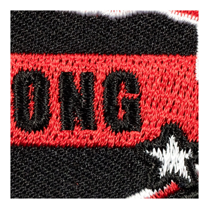 Texas Strong Red Line Cut-Out Patch, Texas State Patches — detail view 2