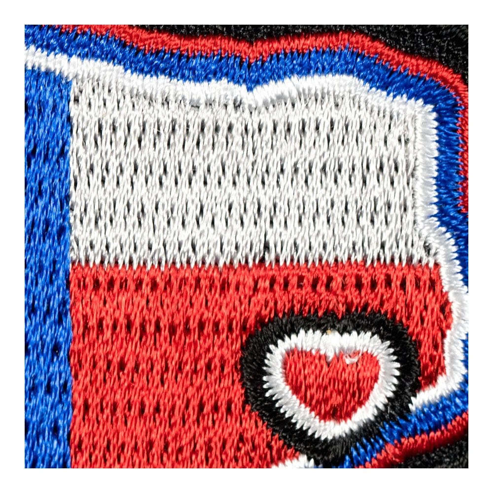 Heart On Houston Texas Cut-Out Patch, Texas State Patches — detail view 2
