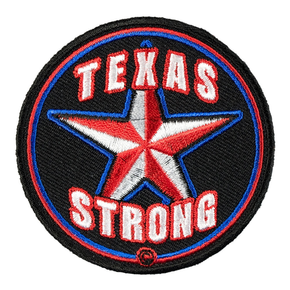 Texas Strong RWB Lone Star Patch, Texas State Patches — product image