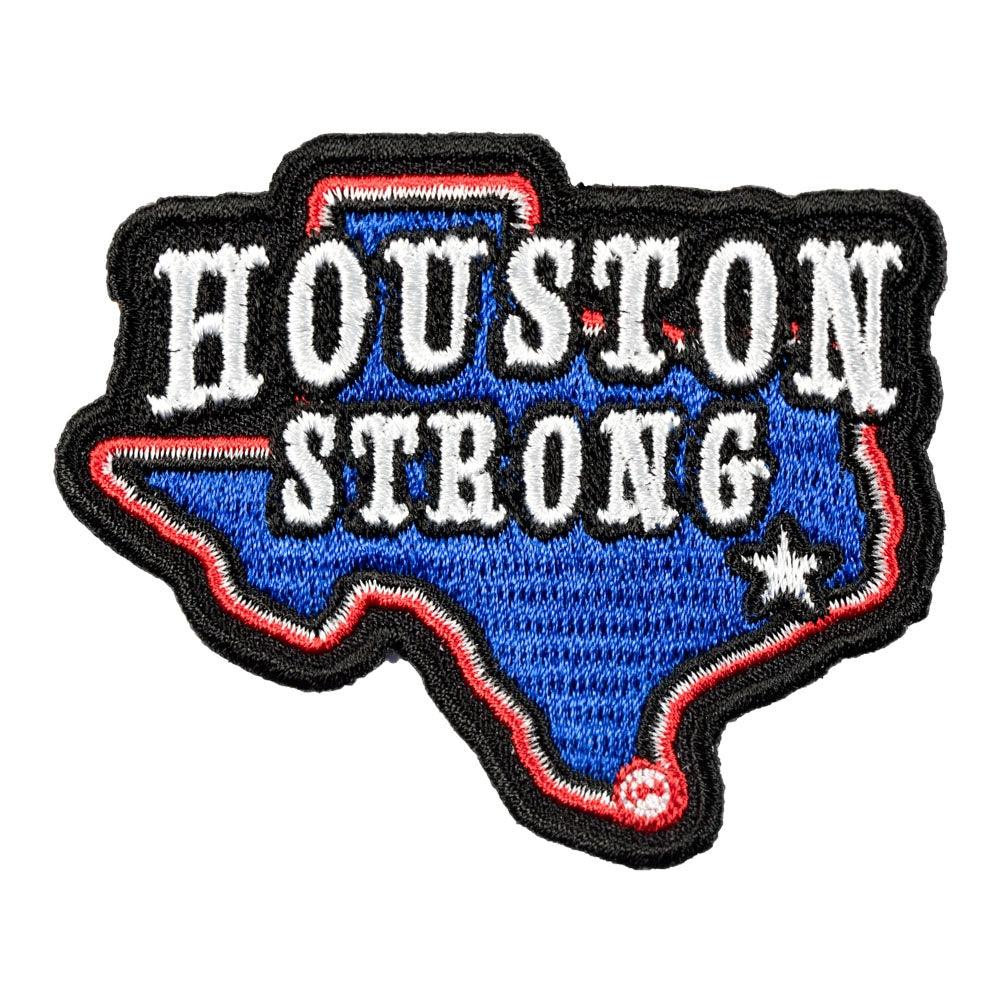 Houston Strong Texas Cut-Out Patch, Texas State Patches — product image