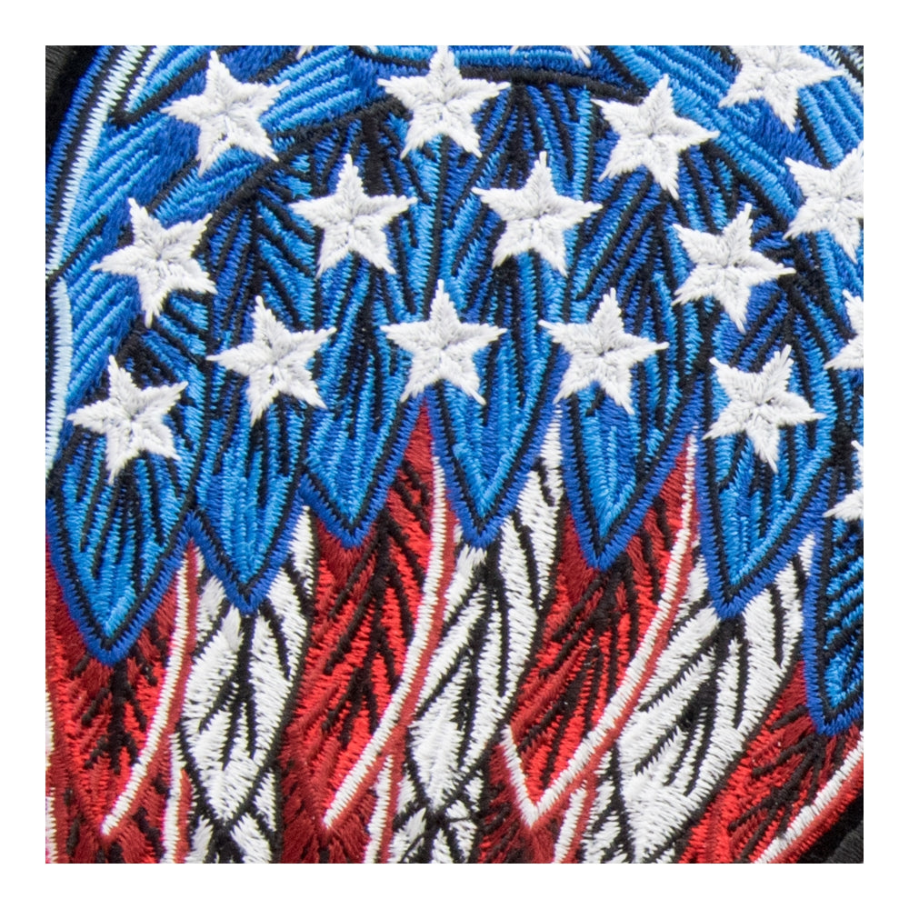 American Flag Split Angel Wings Patch, Medium Size — detail view 1