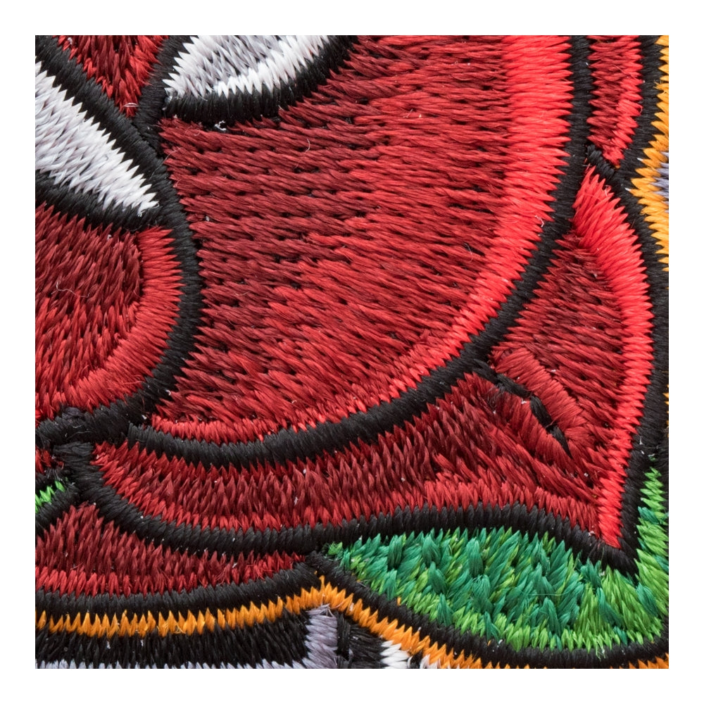 Lone Rose Horse Shoe Patch, Lucky Patches — detail view 2