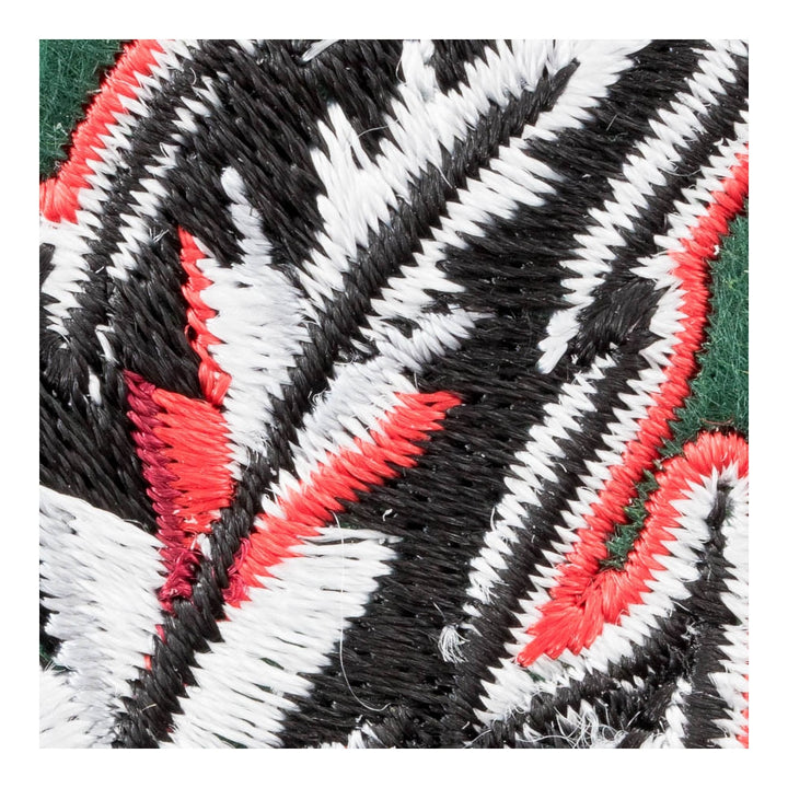 Indian Red &amp; Turquoise Feathers Patch, Native American Patches — detail view 1
