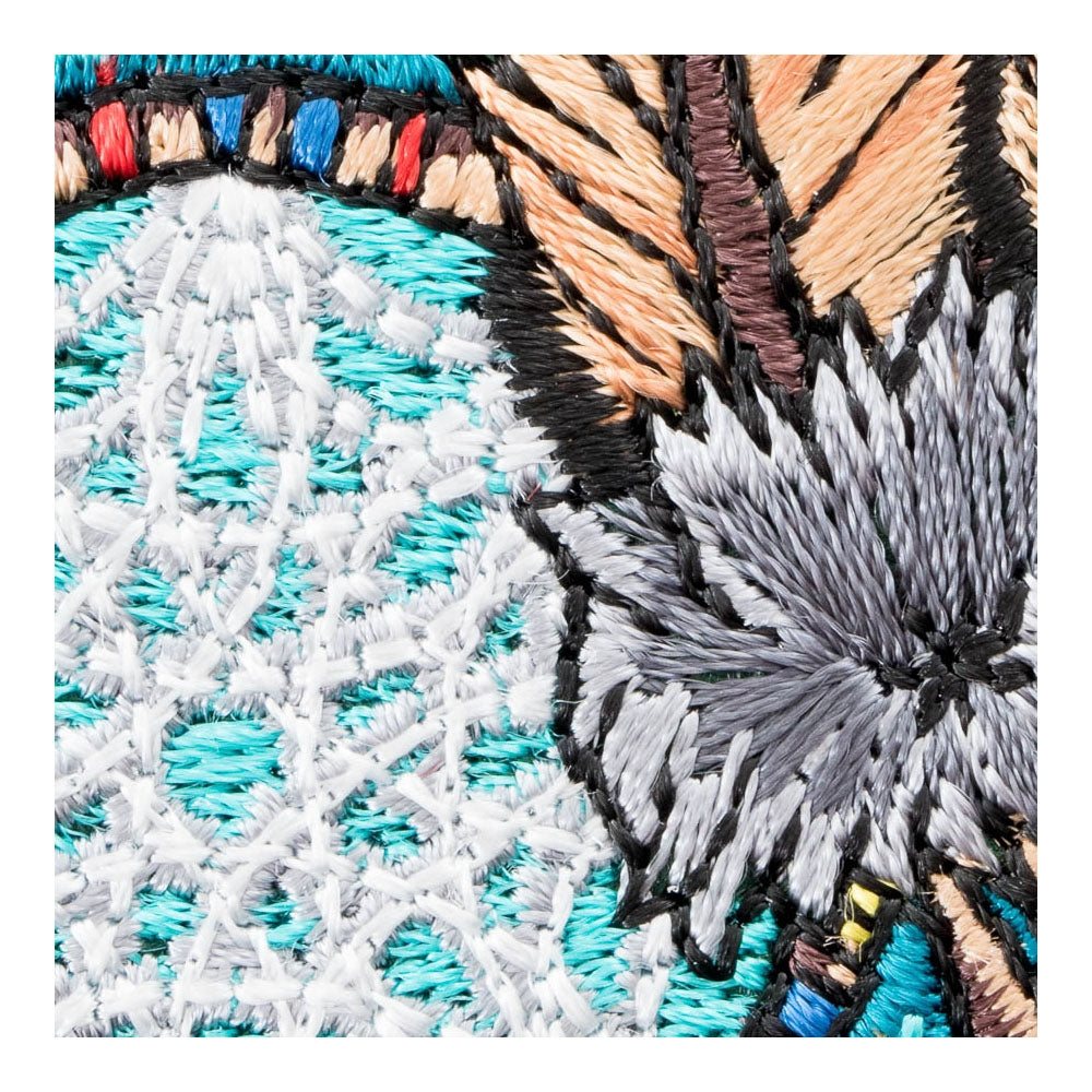 Dual Feathers Dreamcatcher Patch, Native American Patches — detail view 1