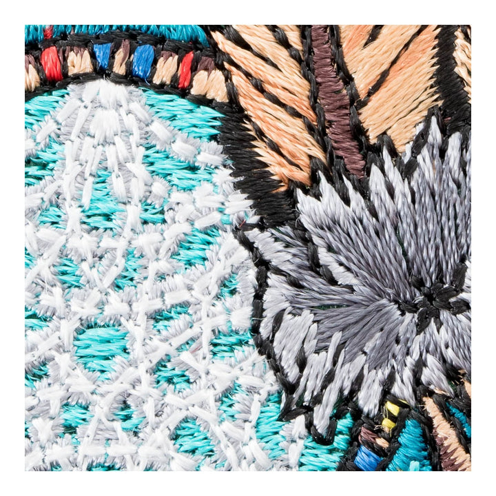 Dual Feathers Dreamcatcher Patch, Native American Patches — detail view 1