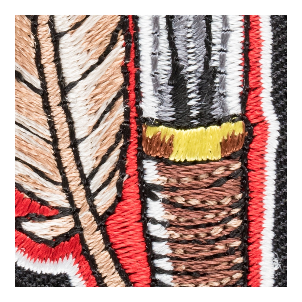 Native Hunting Knife With Feather Patch, American Indian Patches — detail view 2