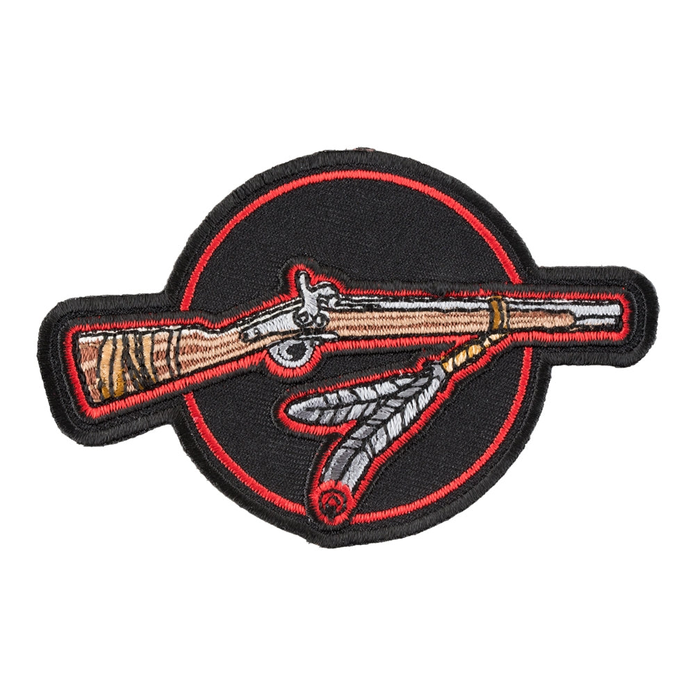 Indian Riffle And Feathers Patch, Native American Patches — product image
