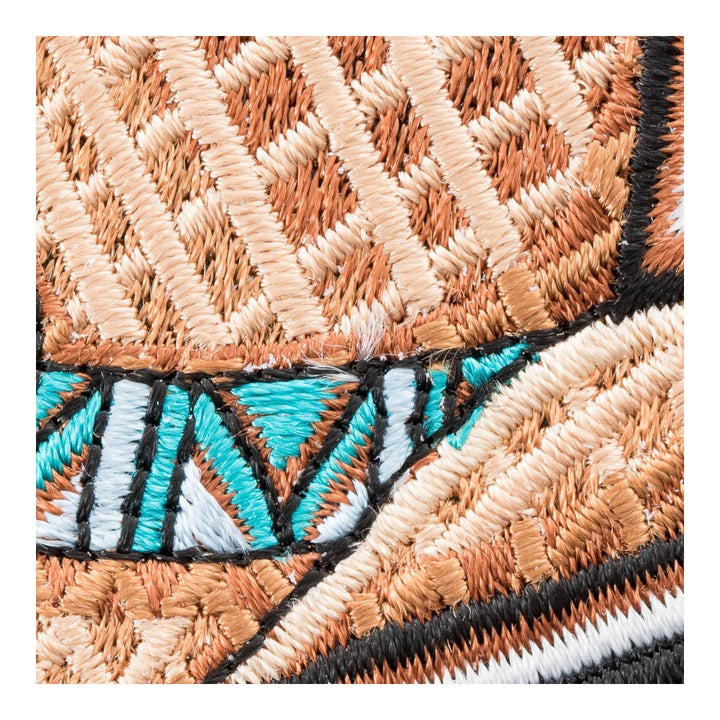 Traditional Cowboy Hat Cut Out Patch, Western Patches — detail view 1