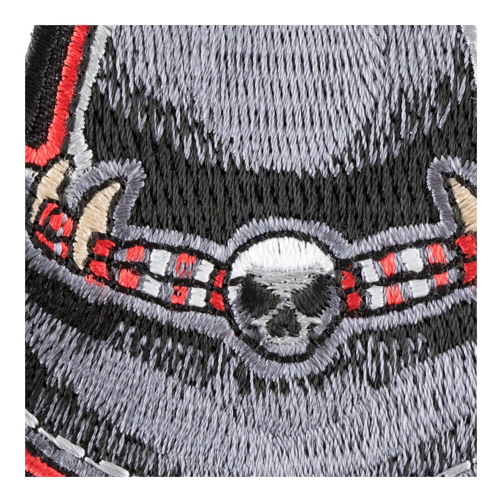 Feathered Cowboy Hat With Skull Patch, Western Patches — detail view 1