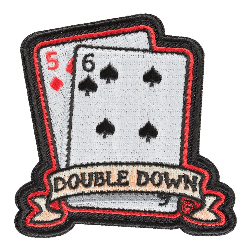 Double Down Playing Cards Patch, Gambling Patches — product image