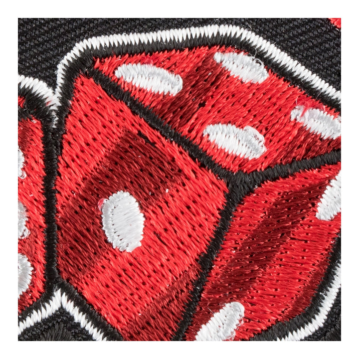 The Hard Way Craps Red Dice Patch, Gambling Patches — detail view 1