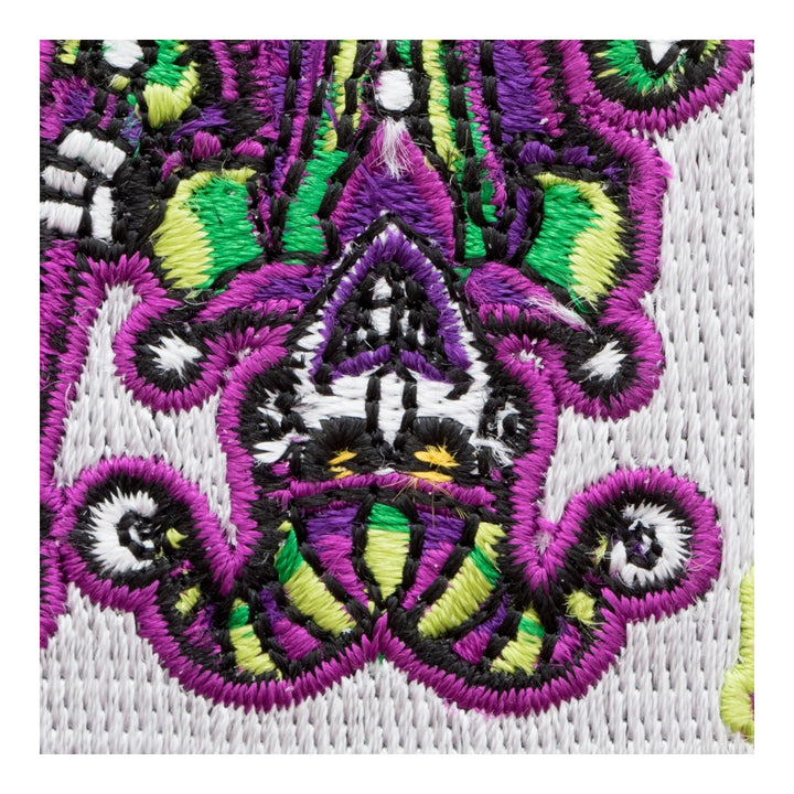 Green And Purple Joker Playing Card Patch, Gambling Patches — detail view 1