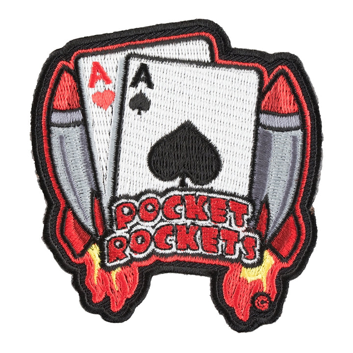Pocket Rockets Aces Playing Cards Patch, Gambling Patches — product image