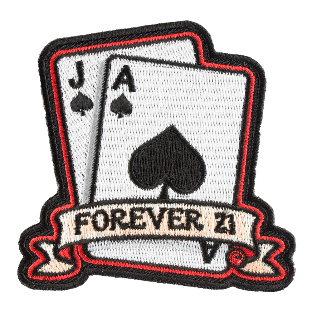 Forever 21 Winning Hand Cards Patch, Gambling Patches — product image