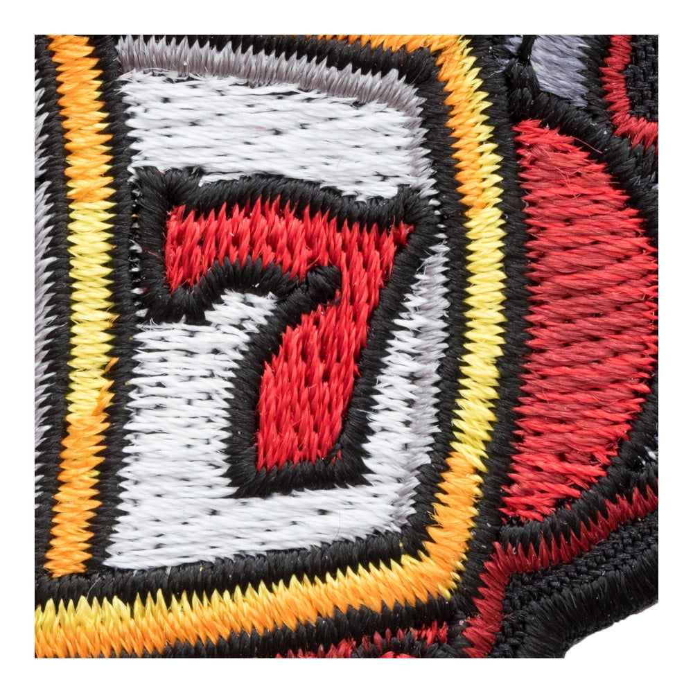 Jackpot Lucky Sevens Slot Machine Patch, Gambling Patches — detail view 2