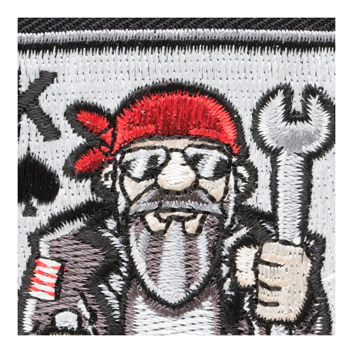 King Biker Wrench Playing Card Patch, Gambling Patches — detail view 2