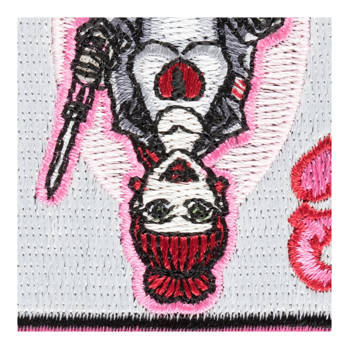 Queen Of Hearts Lady Biker Card Patch, Gambling Patches — detail view 2