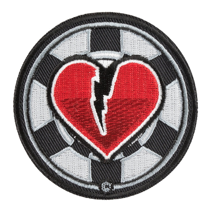 Heartbreaker Poker Chip Round Patch, Gambling Patches — product image