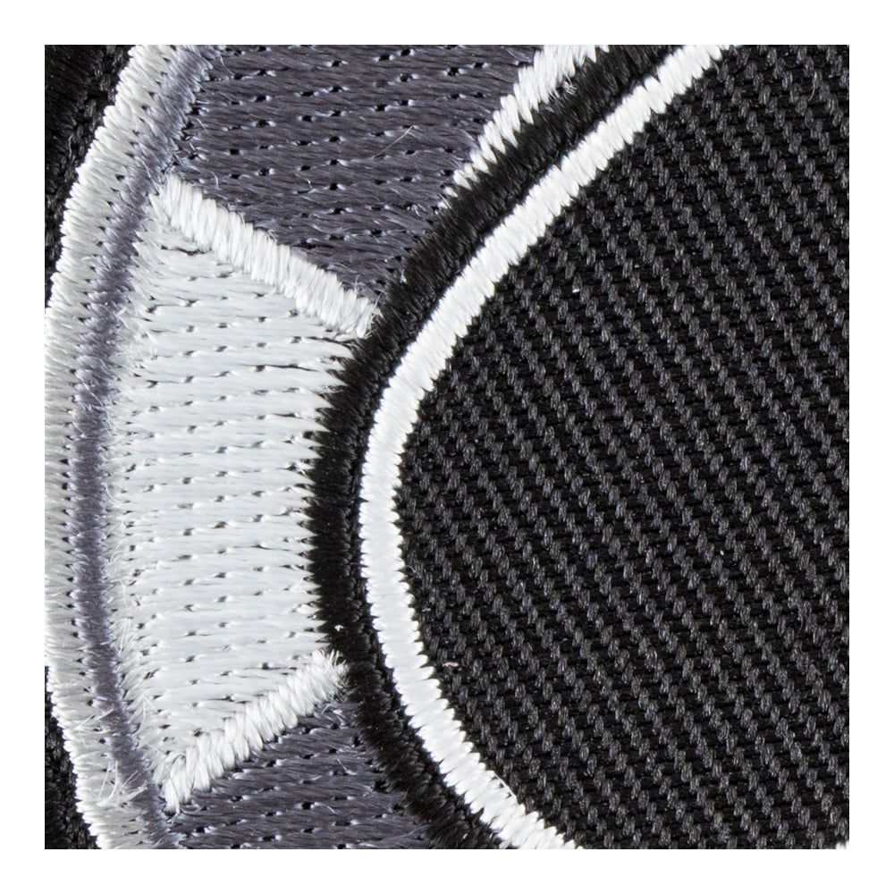 Black Spade Poker Chip Round Patch, Gambling Patches — detail view 2