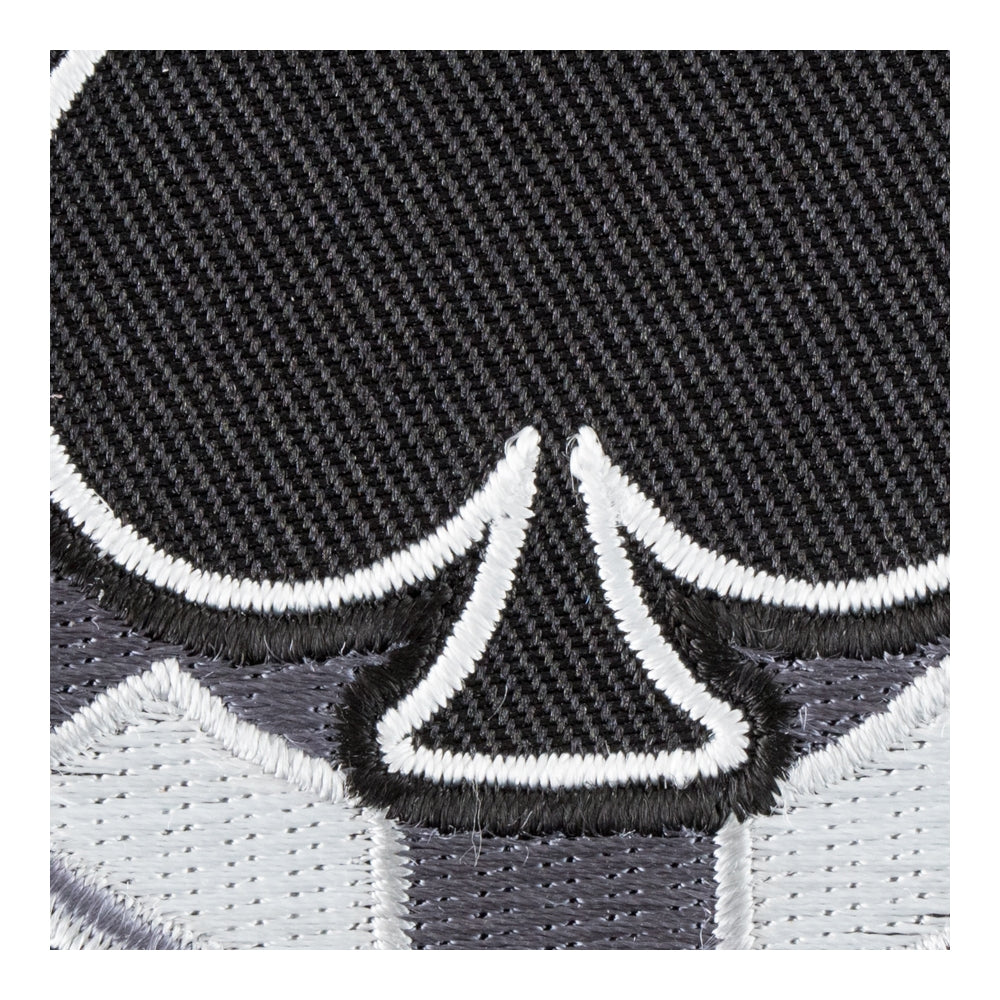 Black Spade Poker Chip Round Patch, Gambling Patches — detail view 1