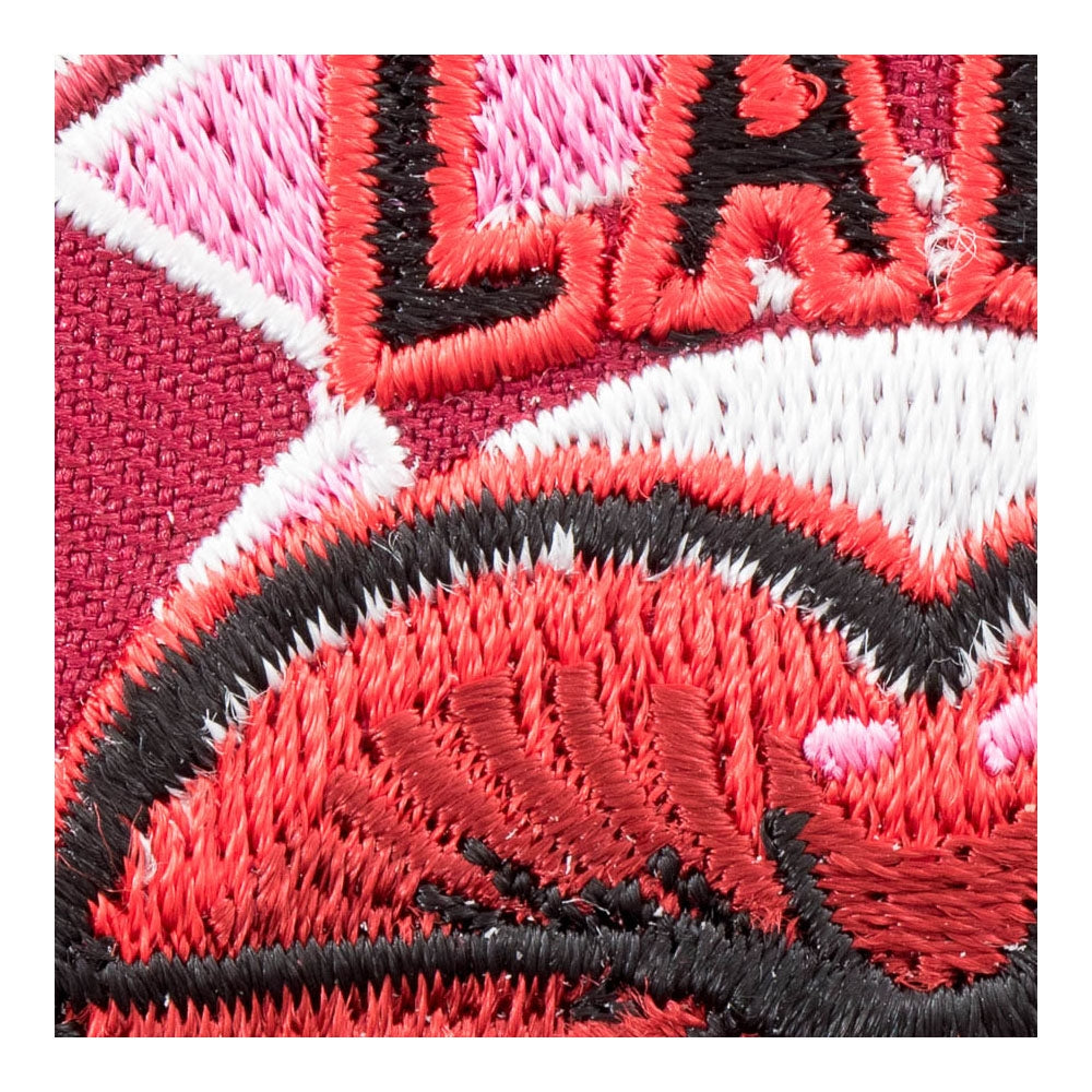 Pink Lady Luck Lip On A Chip Patch, Gambling Patches — detail view 1