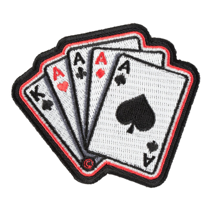 Four Of A Kind Aces Playing Cards Patch, Gambling Patches — product image
