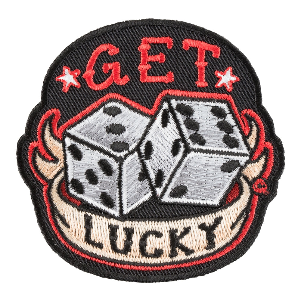 Get Lucky Dice Craps Patch, Casino Gambling Patches — product image