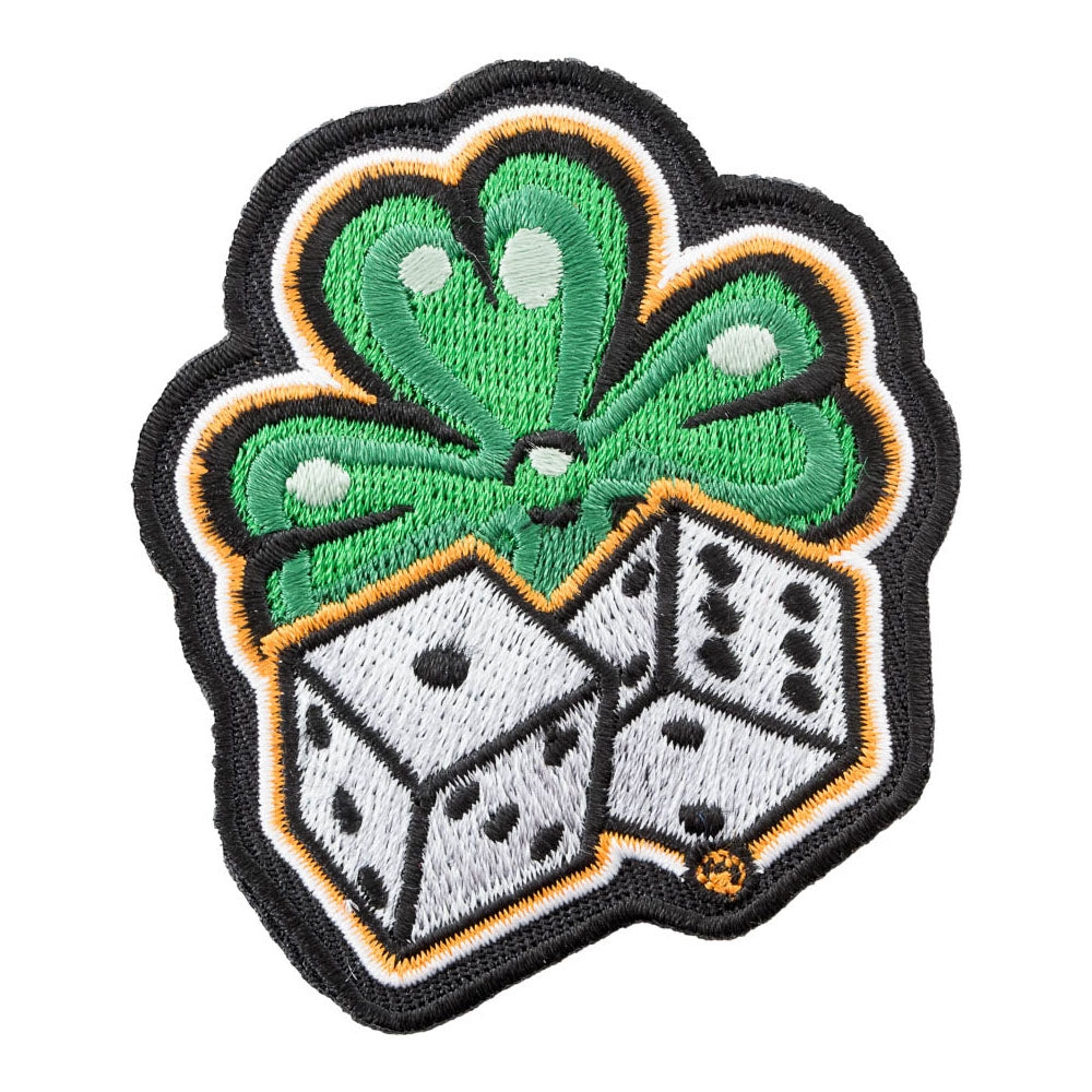 Lucky Sevens Shamrock Dice Craps Patch, Gambling Patches — product image