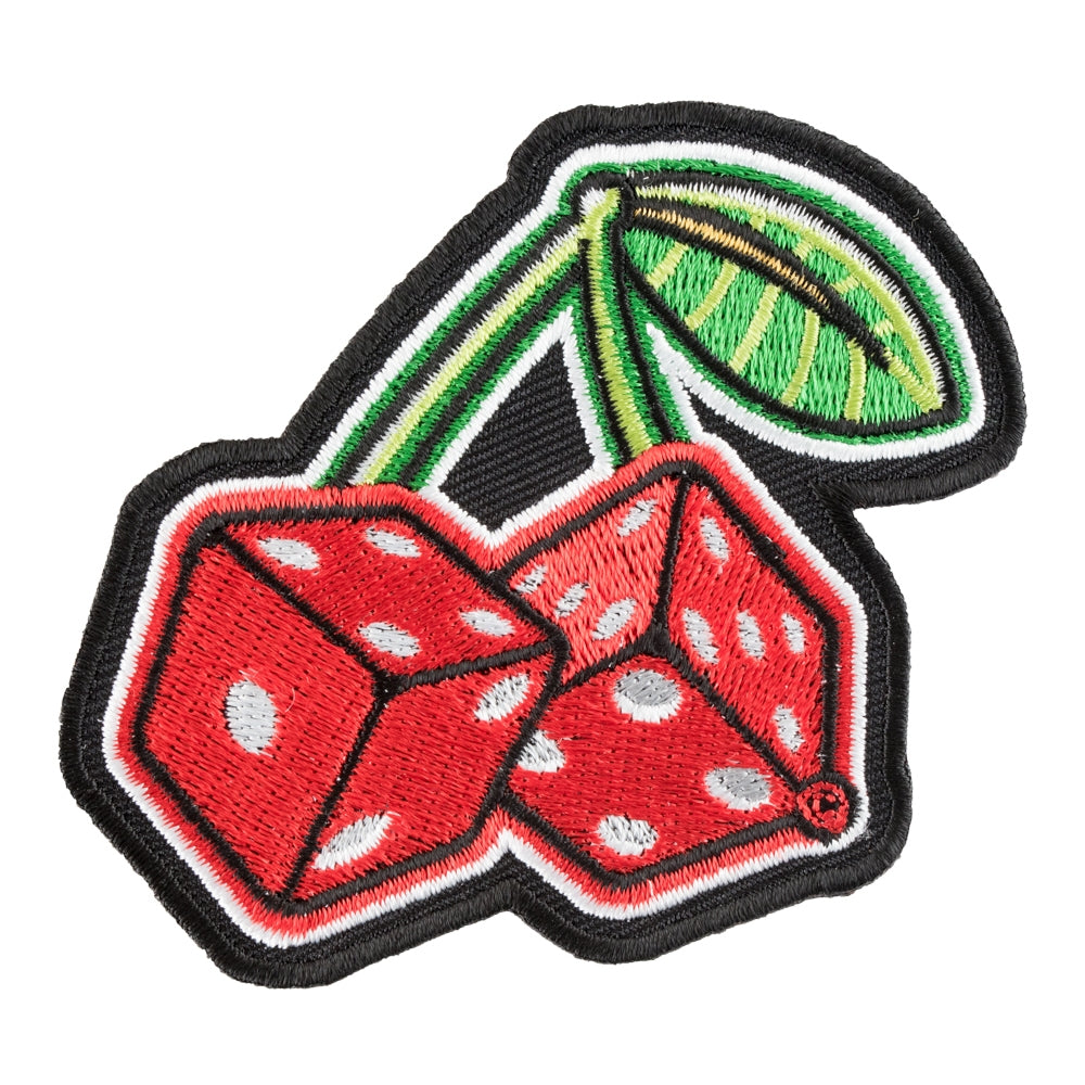 Red Cherry Dice Craps Patch, Casino Gambling Patches — product image