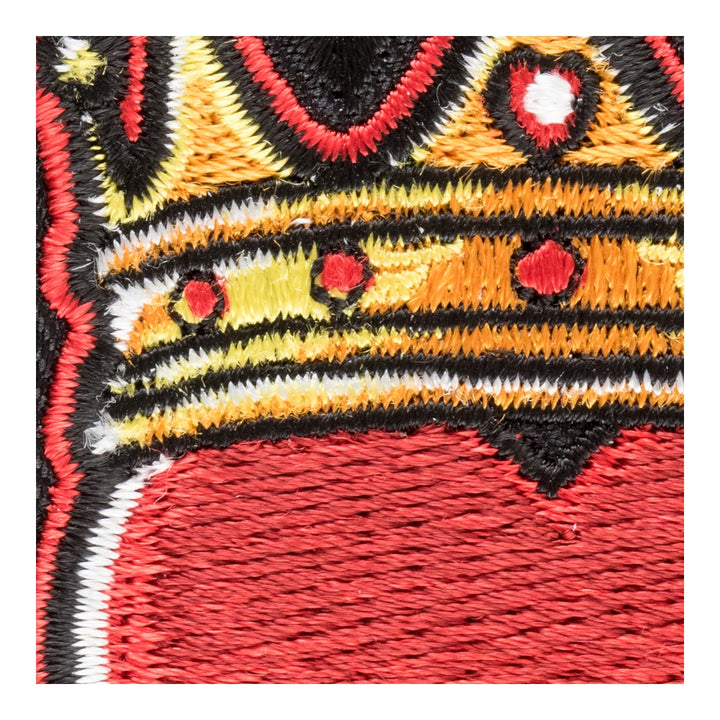 Queen Of Hearts Golden Crown Patch, Heart Patches — detail view 2