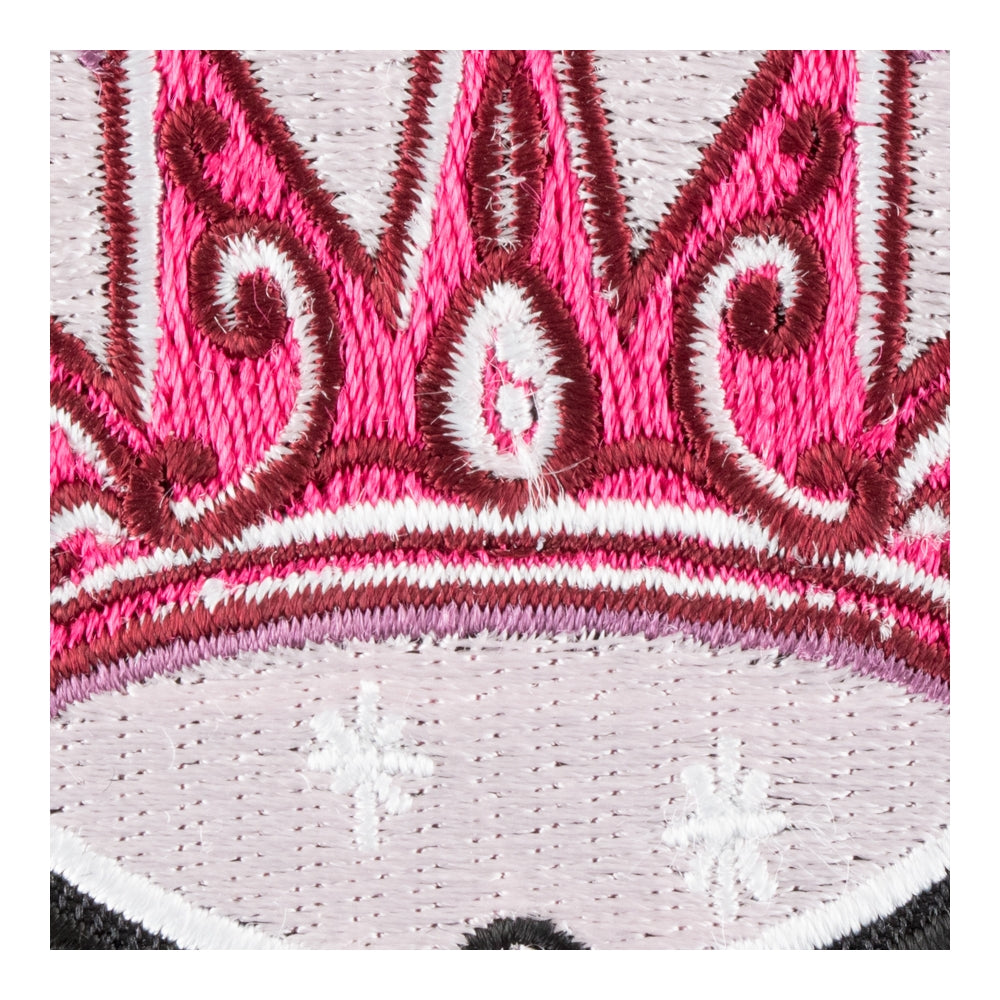 Pink Gemmed Princess Crown Patch, Ladies Patches — detail view 1