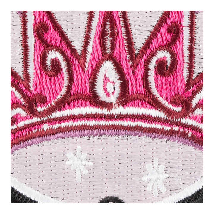Pink Gemmed Princess Crown Patch, Ladies Patches — detail view 1