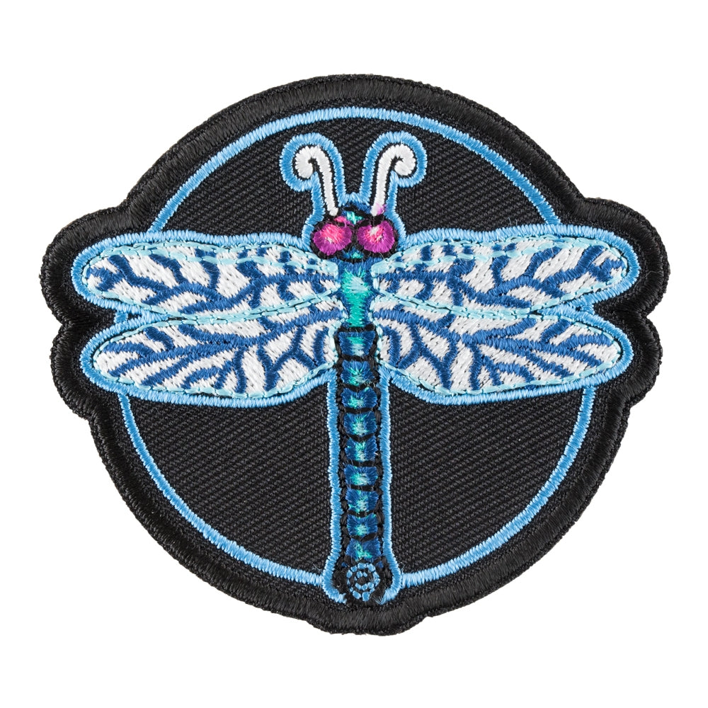 Hint Of Blues Dragonfly Patch, Ladies Animal Patches — product image