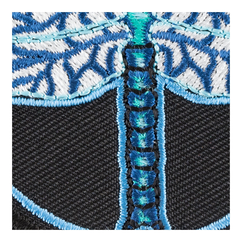 Hint Of Blues Dragonfly Patch, Ladies Animal Patches — detail view 2