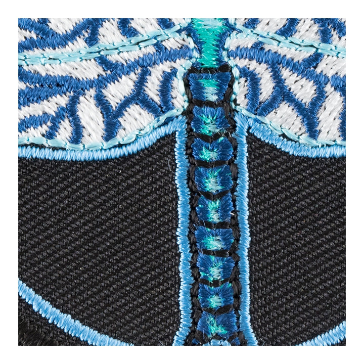 Hint Of Blues Dragonfly Patch, Ladies Animal Patches — detail view 2