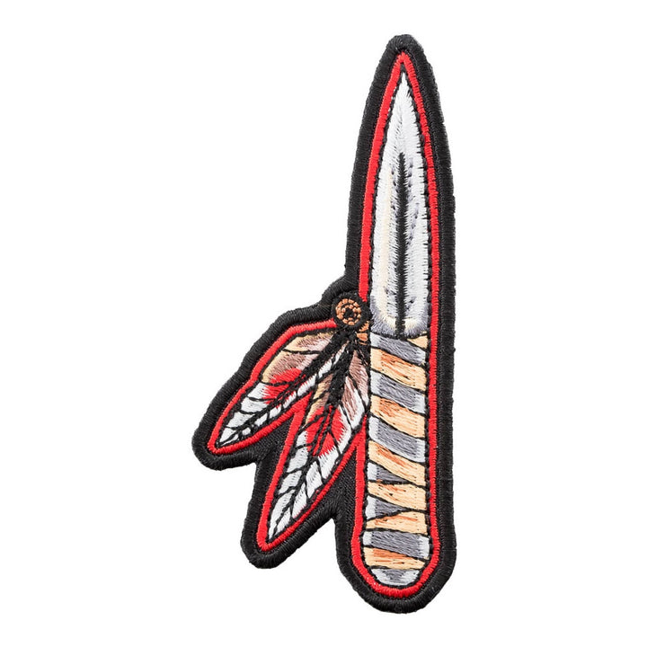 Indian Dagger With Feathers Patch, Native American Patches — product image