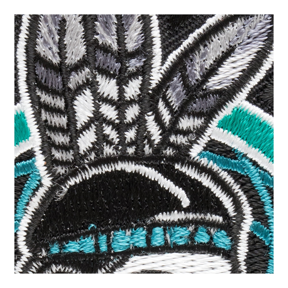 Turquoise Indian Maiden Dreamcatcher Patch, Native American Patches — detail view 2